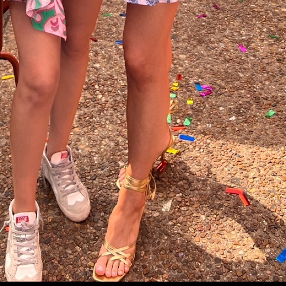 **Help looking for these** Zara lace up gold kitten heels - Picture 3 of 3